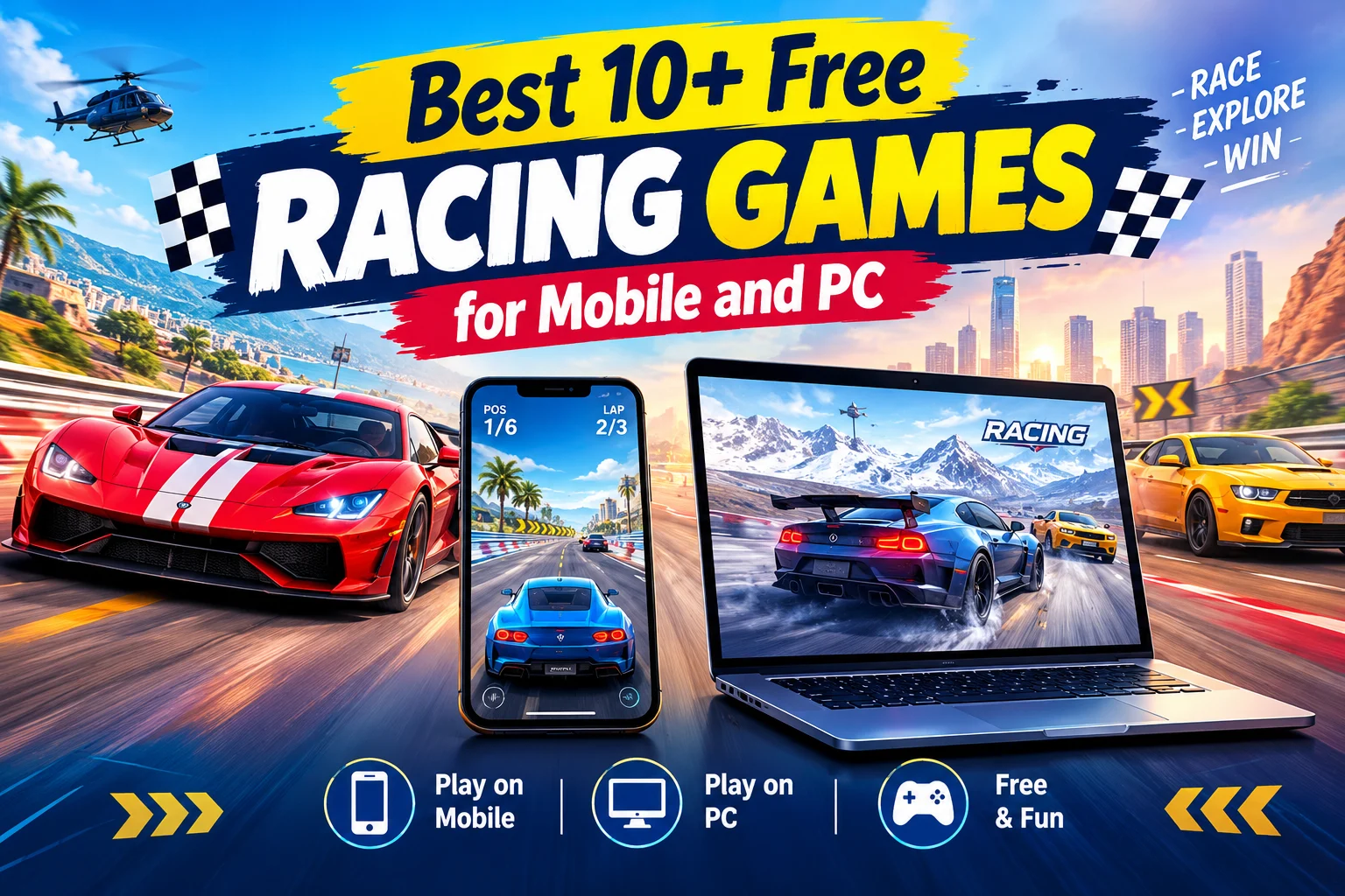 Best 10+ Free Racing Games for Mobile and PC | Freecase24